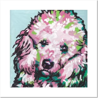 Standard Poodle Dog Bright colorful pop dog art Posters and Art